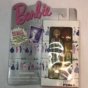 Vintage Poodle Parade Miniature Barbie Keychain